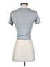 Shein Silver Short Sleeve Turtleneck Size S - photo 2