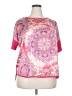 Westbound Pink Short Sleeve Blouse Size 2X - photo 1