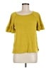 Max Studio Yellow Short Sleeve Top Size M - photo 1
