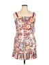 Aqua 100% Polyester Floral Purple Cocktail Dress Size L - photo 1