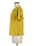 Max Studio Yellow Short Sleeve Top Size M - photo 5