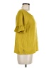 Max Studio Yellow Short Sleeve Top Size M - photo 4
