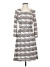 Beige by ECI Chevron-herringbone Gray Casual Dress Size 4 - photo 1