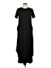 Shein 100% Polyester Solid Black Casual Dress Size L - photo 1