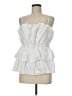 Milly 100% Cotton White Sleeveless Blouse Size M - photo 1