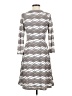 Beige by ECI Chevron-herringbone Gray Casual Dress Size 4 - photo 2