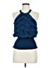 XOXO 100% Polyester Blue Sleeveless Blouse Size M - photo 1