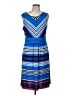 Talbots Stripes Blue Casual Dress Size Lg Petite - photo 1