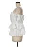Milly 100% Cotton White Sleeveless Blouse Size M - photo 5