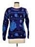 Carole Little Paisley Blue Pullover Sweater Size L - photo 1