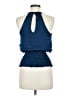 XOXO 100% Polyester Blue Sleeveless Blouse Size M - photo 2
