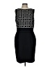Ellen Tracy Graphic Black Cocktail Dress Size 12 - photo 1