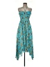A.L.C. 100% Silk Paisley Blue Cocktail Dress Size 8 - photo 1