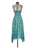 A.L.C. 100% Silk Paisley Blue Cocktail Dress Size 8 - photo 2