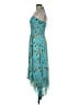A.L.C. 100% Silk Paisley Blue Cocktail Dress Size 8 - photo 5