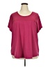 Reebok Burgundy Short Sleeve Blouse Size 3X - photo 1