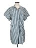 FRAME 100% Cotton Stripes Blue Casual Dress Size S - photo 1