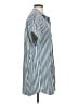 FRAME 100% Cotton Stripes Blue Casual Dress Size S - photo 4