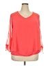 Alyx 100% Polyester Orange 3/4 Sleeve Blouse Size XXL - photo 1