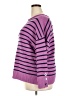 Talbots 100% Cotton Stripes Purple Pullover Sweater Size 2X - photo 5