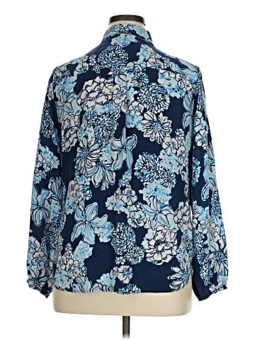 Lilly Pulitzer Long Sleeve Silk Top (view 2)