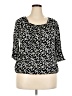 Unbranded Black 3/4 Sleeve Blouse Size XXL (estimated) - photo 1