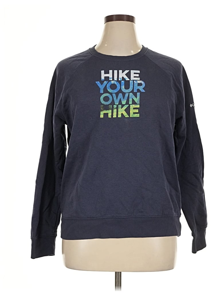 Pre-owned Columbia Sweatshirt In Blue