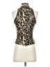 Cache 100% Polyester Gold Sleeveless Blouse Size S - photo 2