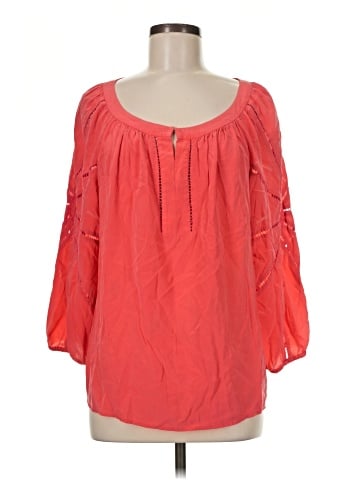 Trina Turk 3/4 Sleeve Silk Top (view 1)