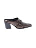 White Mt. 100% Leather Brown Mule/Clog Size 8 - photo 1