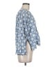 Zara Blue 3/4 Sleeve Blouse Size M - photo 4