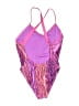 Speedo Chevron-herringbone Purple One Piece Swimsuit Size XL (kids) - photo 2