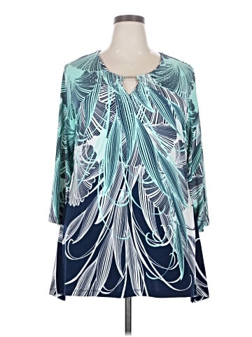 JM Collection 3/4 Sleeve Blouse (view 1)