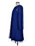 DKNY 100% Polyester Solid Blue Casual Dress Size 12 - photo 5
