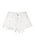 Assorted Brands Hearts White Denim Shorts Size 8 - photo 1
