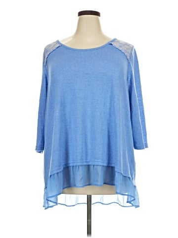Woman Within 3/4 Sleeve Top (view 1)
