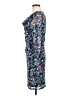 Zero 100% Polymide Paisley Blue Cocktail Dress Size EU 38 / US 8 - photo 5