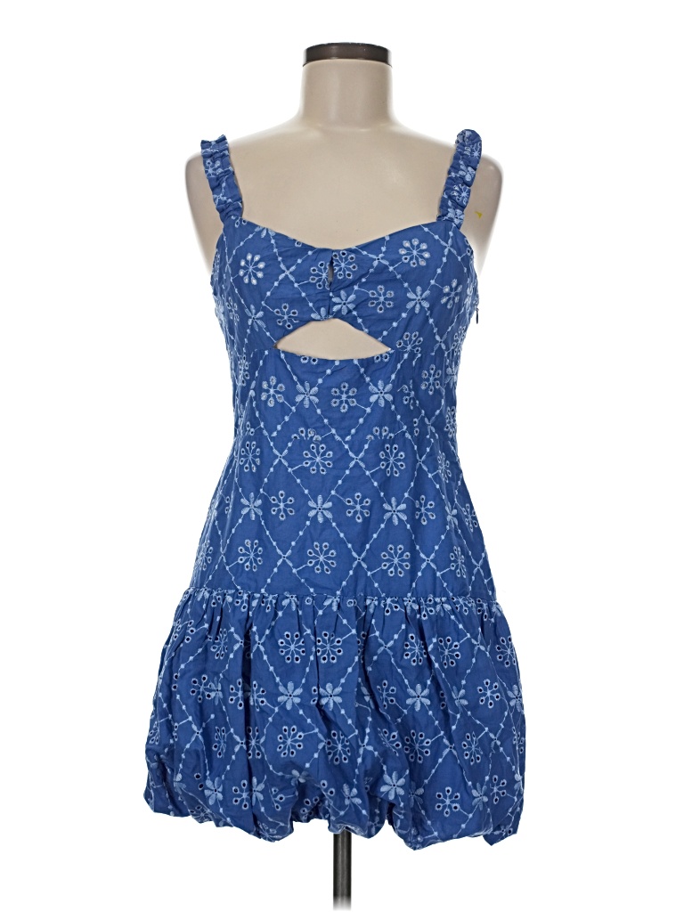 Pre-owned Zara Cocktail Dress In Blue
