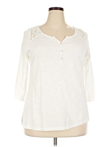 Lane Bryant 3/4 Sleeve Top (view 1)