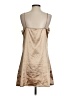 Assorted Brands Metallic Solid Tan Cocktail Dress Size S - photo 2