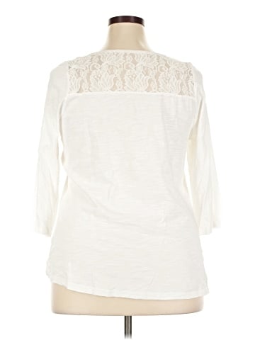 Lane Bryant 3/4 Sleeve Top (view 2)