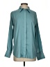 prologue 100% Polyester Solid Teal Long Sleeve Blouse Size XS - photo 1