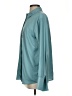 prologue 100% Polyester Solid Teal Long Sleeve Blouse Size XS - photo 5