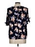 Double Click Blue 3/4 Sleeve Blouse Size L - photo 2
