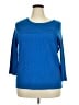 Carlisle Blue Silk Pullover Sweater Size XXL - photo 1