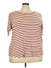 Green Envelope Orange Short Sleeve Top Size 3X - photo 1