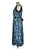 Perceptions Animal Print Blue Cocktail Dress Size L - photo 5
