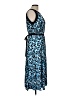 Perceptions Animal Print Blue Cocktail Dress Size L - photo 4