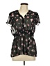 Torrid Black Short Sleeve Blouse Size Lg Plus (0) - photo 1
