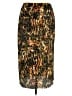 DKNY 100% Polyester Animal Print Gold Casual Skirt Size XL - photo 1